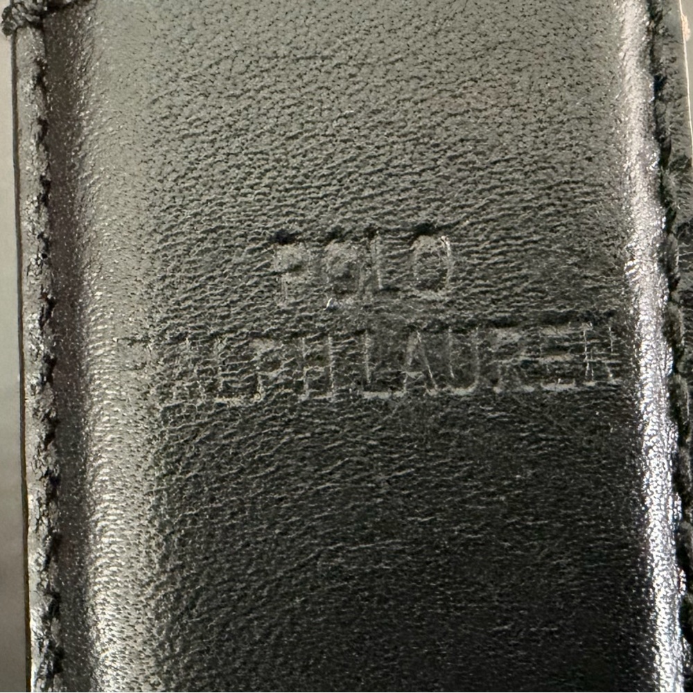 Ralph Lauren Polo Italian Leather Belt w/Chrome Buckle. Size 36-38. NWOT. - Picture 5 of 8